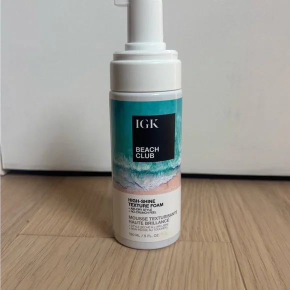 IGK Beach Club High Shine Texture Foam 5oz Missing Cap - Picture 2 of 6